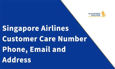 singapore airlines us customer service number
